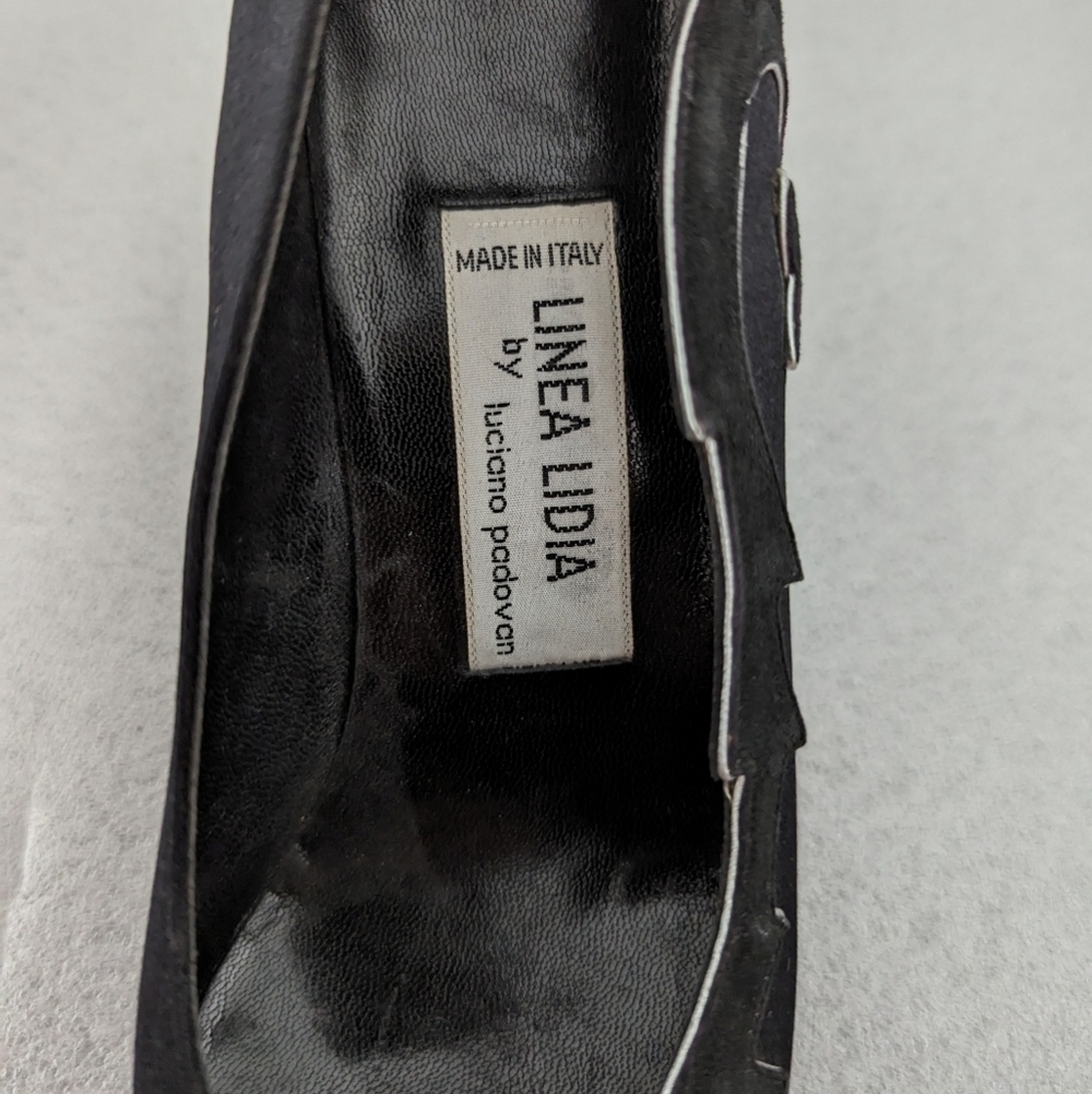 Vero Cuoio satin embroidery details heels for teens size 34 - Picture 8 of 10